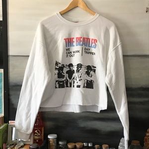 women's cropped beatles sweater